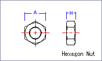 Hexagon head screw [Metric] Drawing